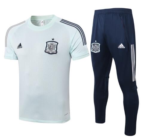 Spain 2020 Green Short Sleeve Training Suits